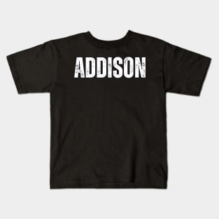 Addison Name Gift Birthday Holiday Anniversary Kids T-Shirt